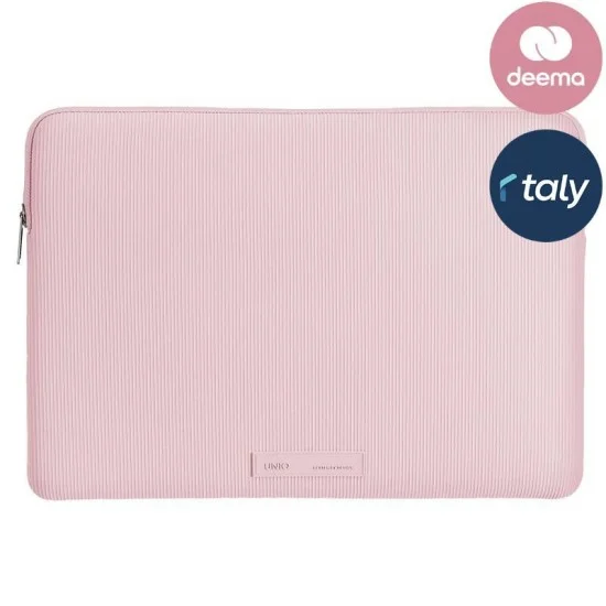 UNIQ Cyprus Ridge Edition Water-Resistant Neoprene Laptop Sleeve For MacBook Neo 13" | Air 13" - PETAL PINK